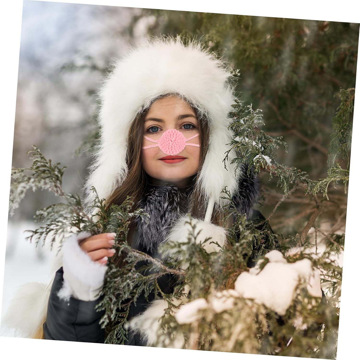 Winter Nose Warmer Knit Cover for Skiing and Outdoor Activities Soft and Durable Nose Shield for Cold Weather Protection Lightweight and Stylish Design for Winter Sports
