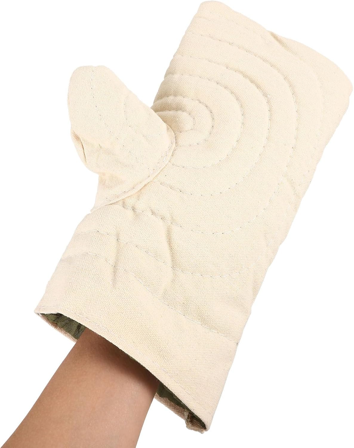 Heat-Resist Kiln Gloves for Pottery, High Temperature Insulation Mittens with Cotton Lining, Protective Hand Gloves for Ceramic Kiln Firing and Clay Craft