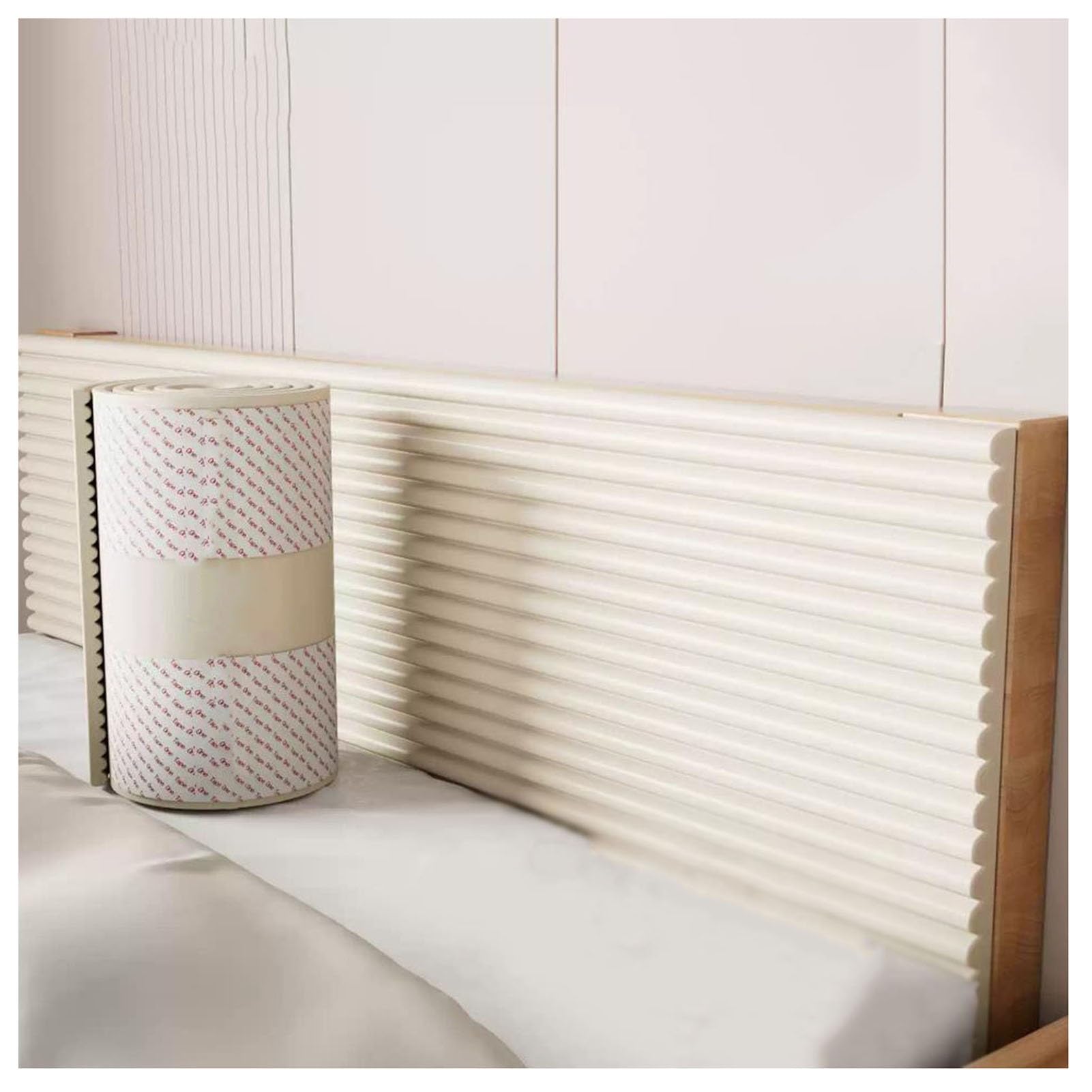 Edge Protector for Tables, Furniture Corner Guard Edge, Collision Wall Padding Self-Adhesive Foam Strip Multicolor 30x200cm(Beige)