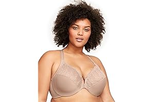 Glamorise Women's Plus Size Front-Close T-back Wonderwire Underwire Bra #1246