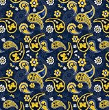 OFFICIALLY LICENSED UNIVERSITY OF MICHIGAN FABRIC – Authentic collegiate fabric featuring official University of Michigan Wolverines colors and logos. Officially licensed by Sykel Enterprises. 100% COTTON QUILTING FABRIC – Premium-quality cotton fabr...