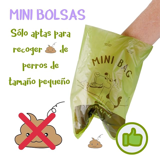 Foto 3 de 5 de Peppo and Pets- 360 MINI Bolsas caca PERRO TAMAÑO PEQUEÑO -(24 rollos)