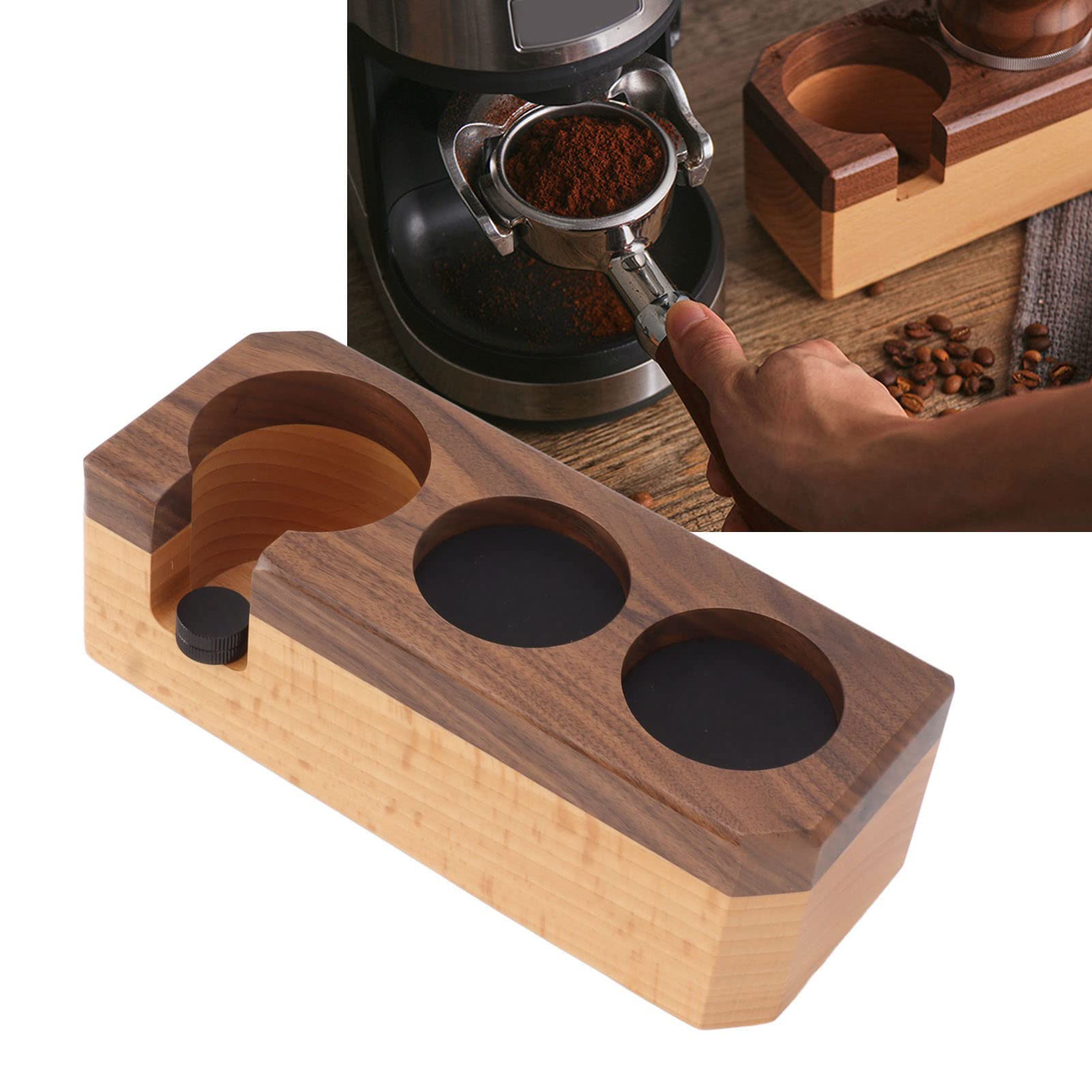 Estación de Jering de en Berry Berry Berron Anti-Lead Solid Support Black para Filtros, Burreur y Distribuidor (Pequeño)