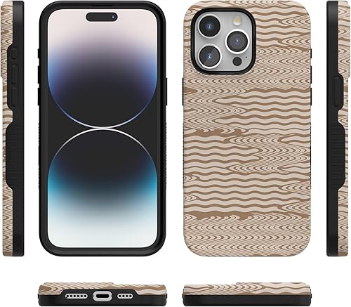 Vista 1140 de Casely Funda para iPhone 15 Pro Jardín Secreto Flores mixtas Funda atrevida Compatible con MagSafe y botón de acción Jardín Secreto Floral