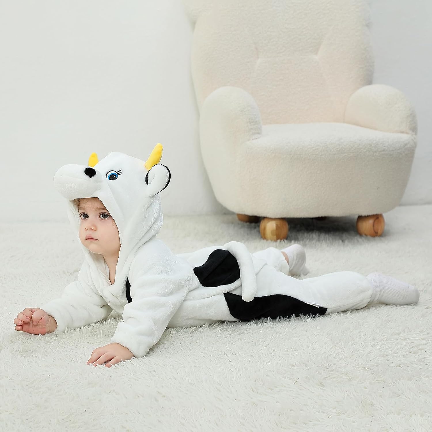 Toddler Baby Halloween Costume Baby Girl Boy Halloween Jumpsuit Fall Winter Clothes for Infant Toddler Kids - Image 4