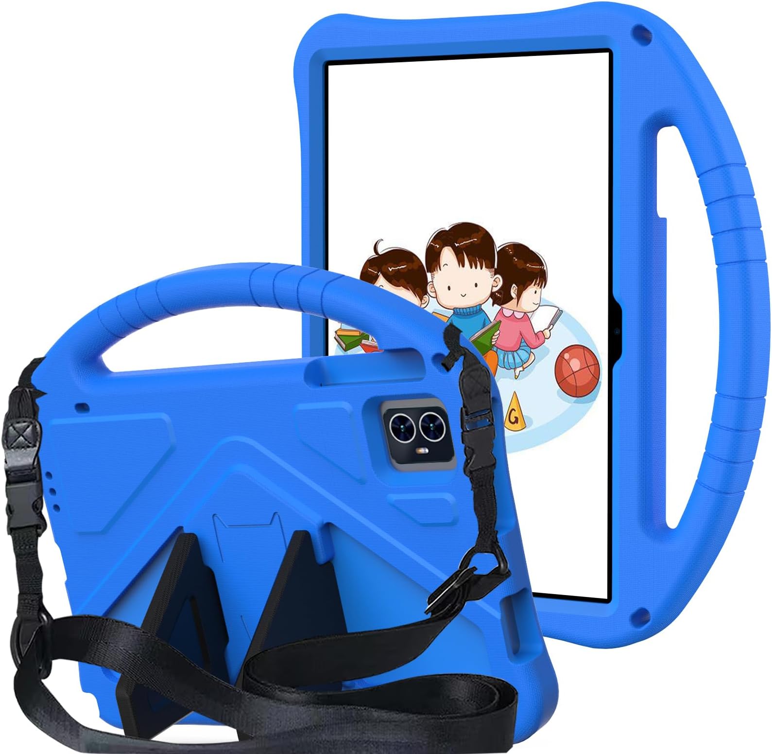 for Xiaomi Redmi Pad SE 11" Released 2023 Tablet Case for Kids - Durable Lightweight EVA Shockproof Protective Handle Stand Cover for Redmi Pad SE 11 inch 2023(Blue)