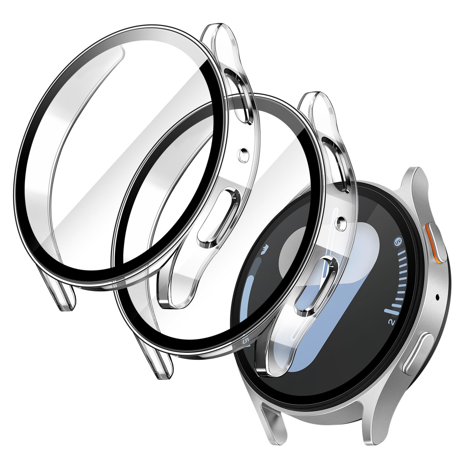 Photo 1 of JETech Case with Screen Protector for Samsung Galaxy Watch 7 44mm, Clear