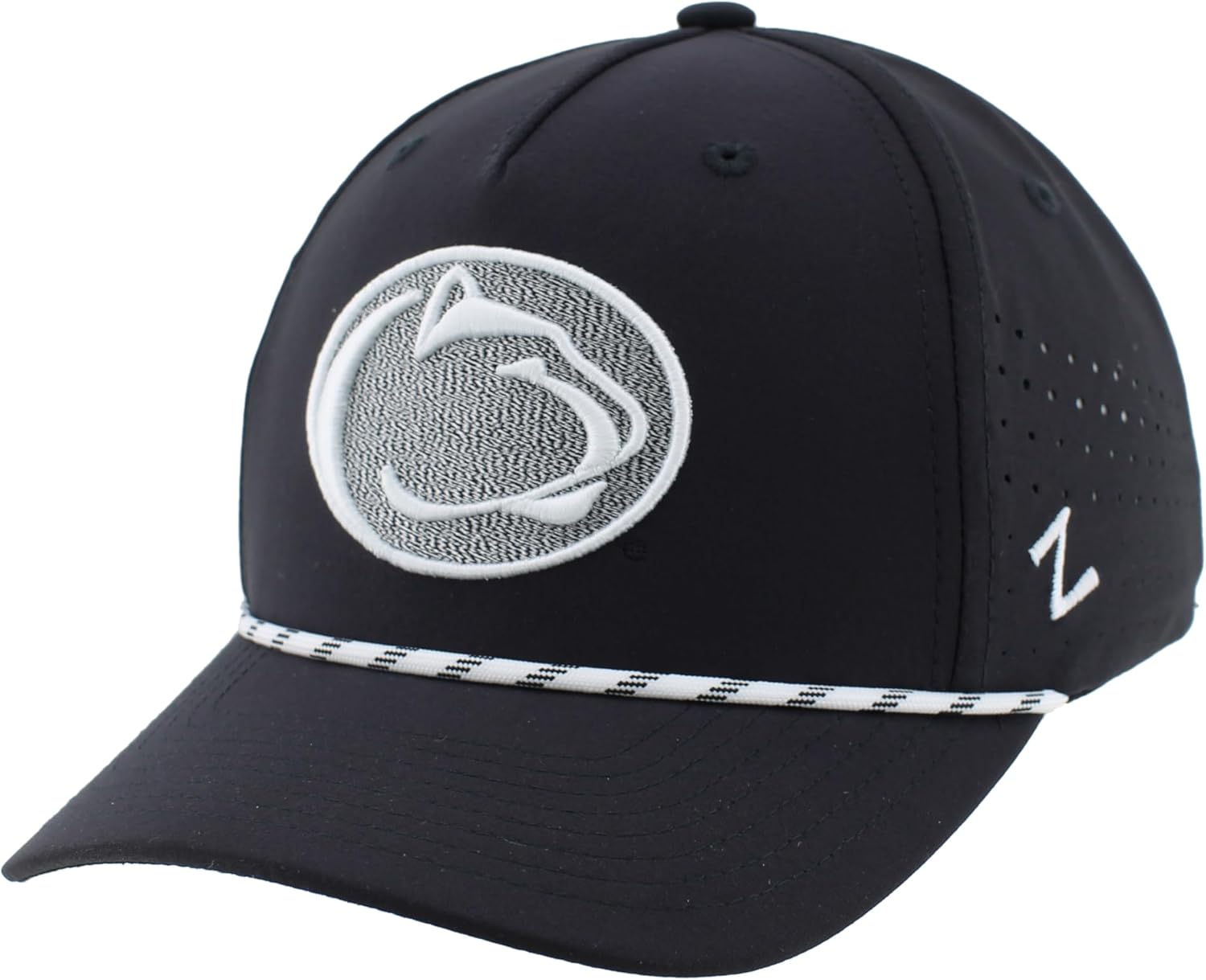 ZHATS NCAA Unisex-Adult NCAA Officially Licensed Rope Hat Snapback Performance Black