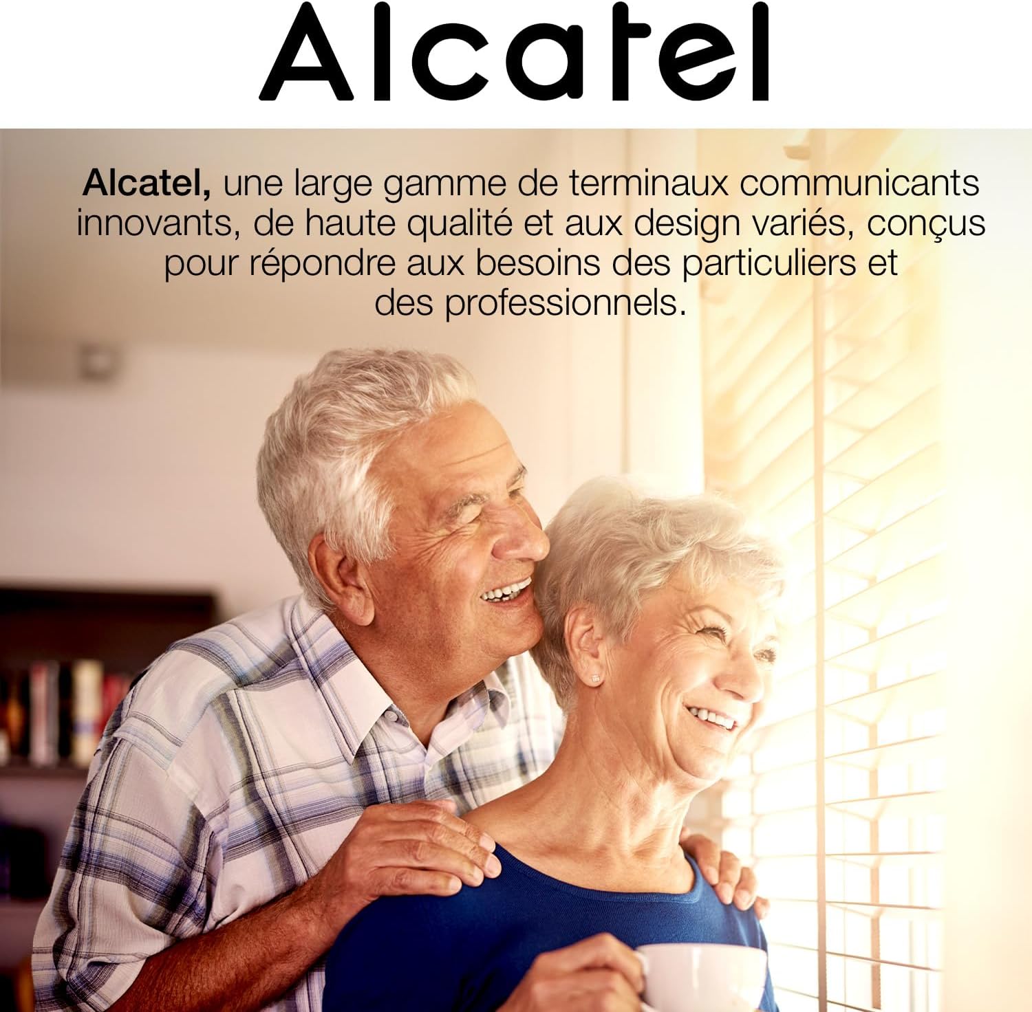 Alcatel XL685 cordless phone from a different perspective.