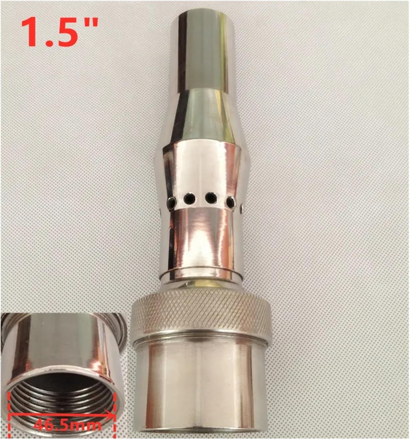 Fountain Nozzle 1/2" 3/4" 1" Pool Jet Nozzles Brass Stainless Steel Manifold Air Added Bubbling Floating Fountain Nozzles Pond Fountain Head(1.5 (304 SS))