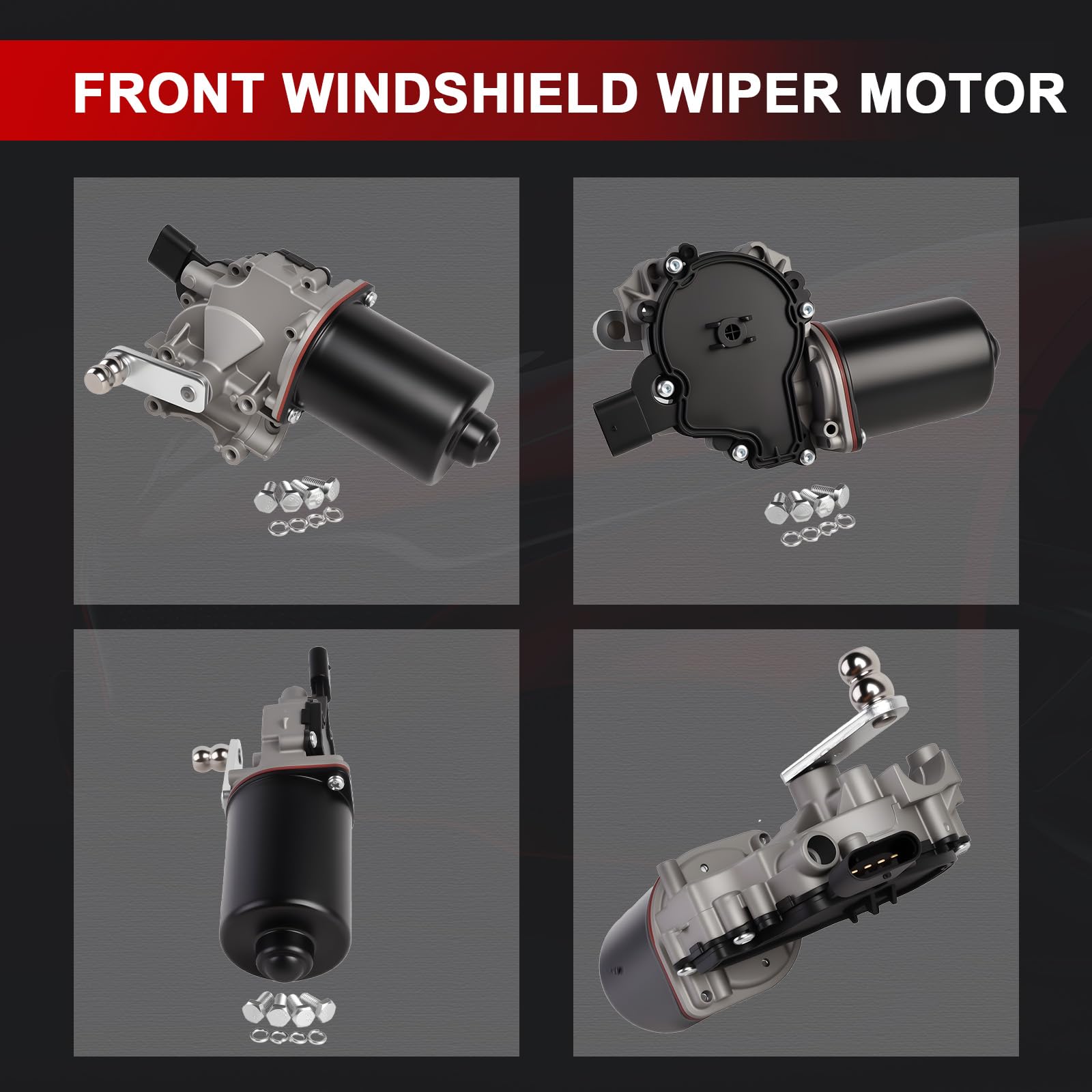 Moteur d'essuie-glace avant pour véhicules à conduite à gauche OE# 2468200040 2469065900 Compatible avec Classe B W246,W242 160-250 1,5L-2,1L 2011-2018, Electric Drive/B 250 E Electric 2014