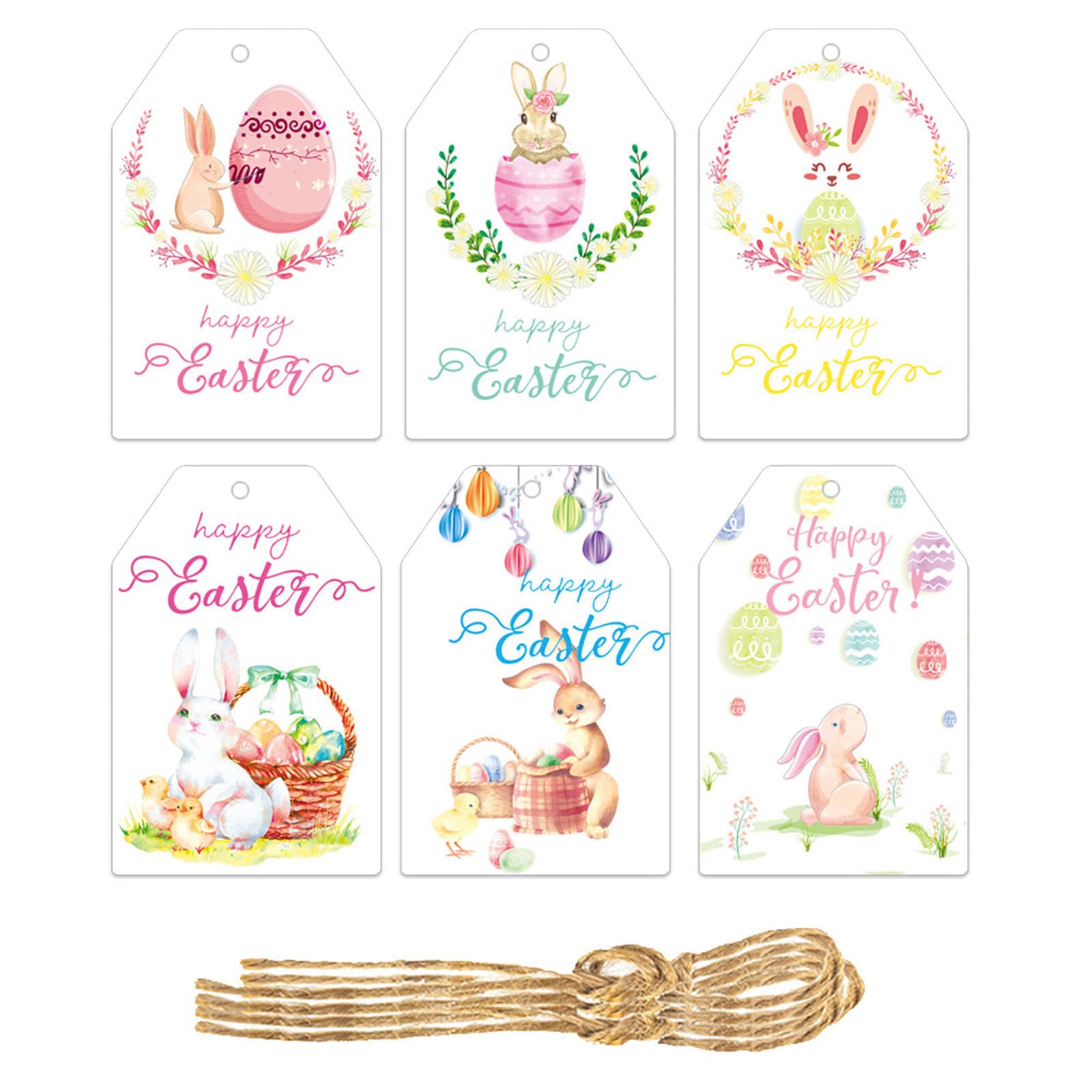 Tfaoys F O 60 Elegant Easters Pendant Decoration Colorful Hanging Card Perfect Or Amily Gatherings And Event Easters Decors