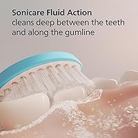 Vista 5 de Philips Sonicare for Kids 7+ Genuine Replacement Toothbrush Heads, 2 Brush Heads, Turquoise and White, Standard, HX6042/94