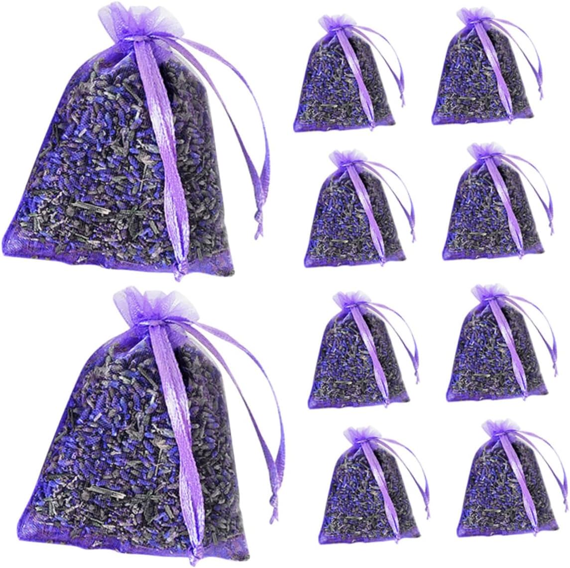 Garneck 10pcs Lavender Sachets for Freshening Closets and Scented Lavender Sachet Bags Flowers for Home Fragrance and Relaxation