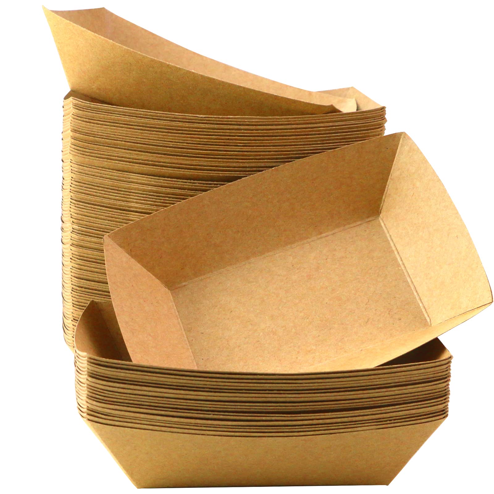 Buy Oomcu 100 Pack 2 lb Heavy Duty Disposable Kraft Brown Paper Food