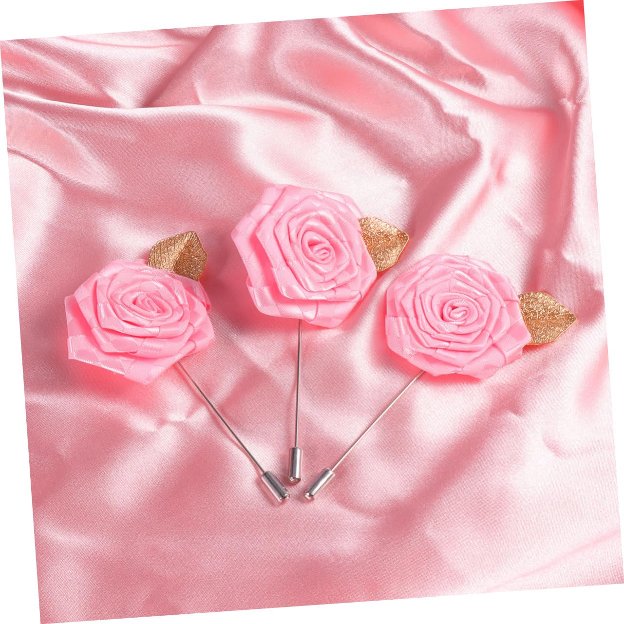 GALPADA 24pezzi Tessuto Per Abbigliamento Spille Da Giacca Eleganti Per Decorazione Di Adatte Matrimoni e Feste Rosa