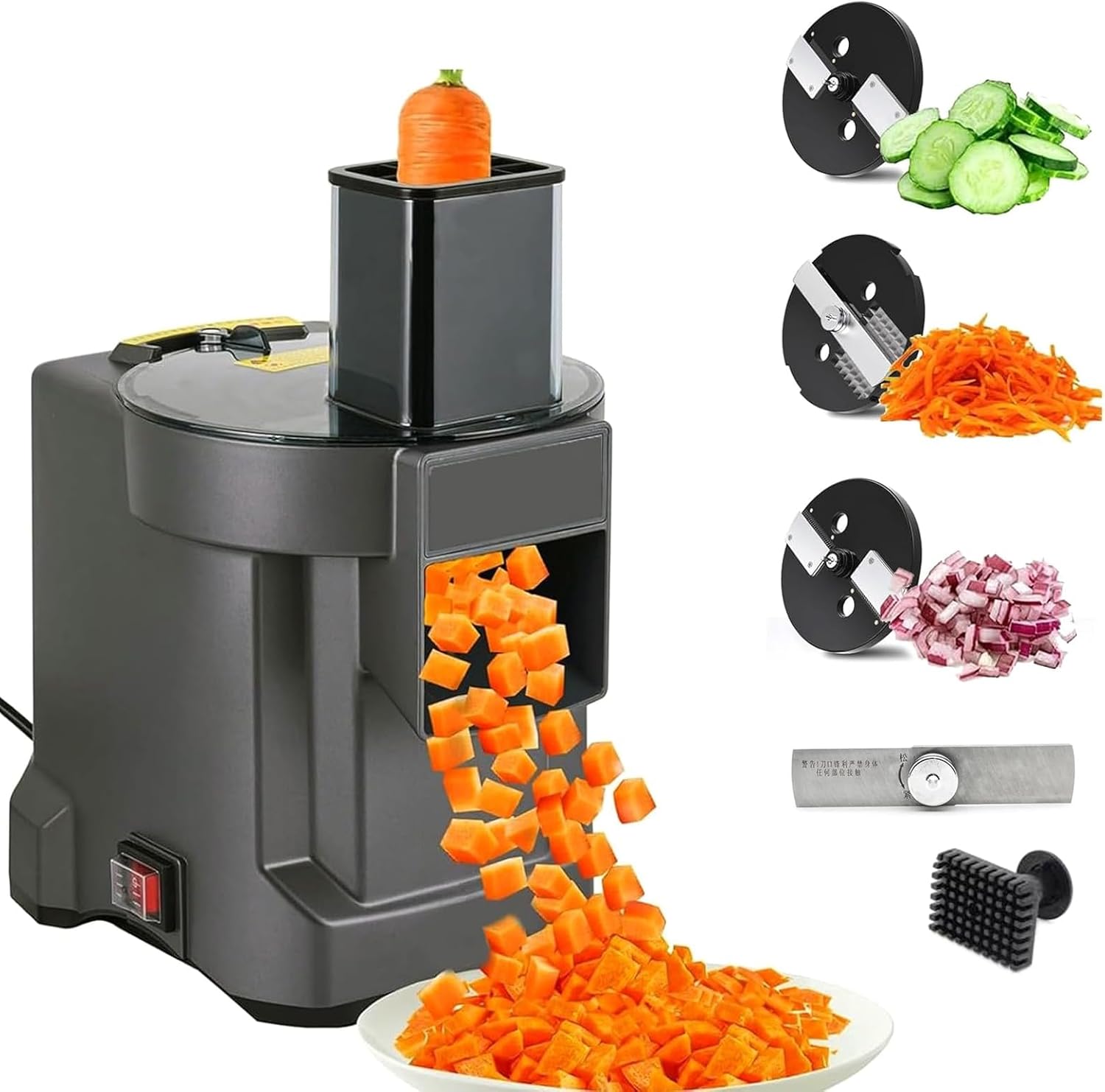 110V Cortador De Legumes Comercial 3 Em 1, Picador De Legume... - imagem principal do produto