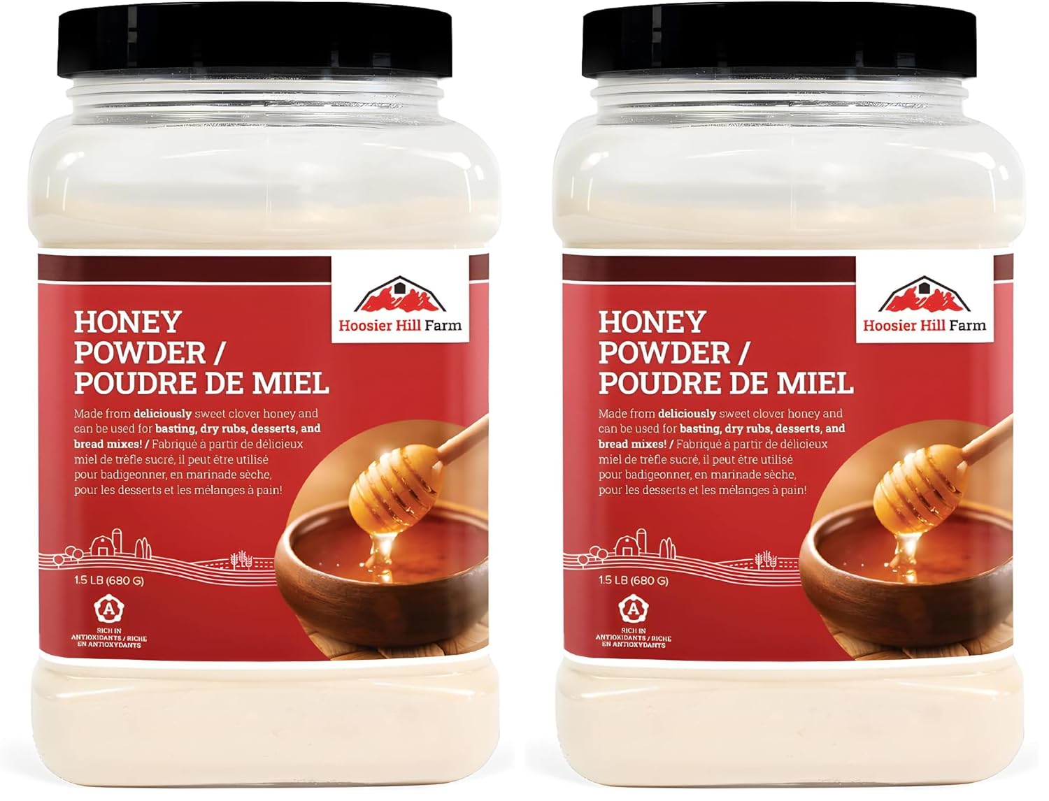 Hoosier Hill Farm Premium Honey Powder, 1.5LB (Pack of 2)