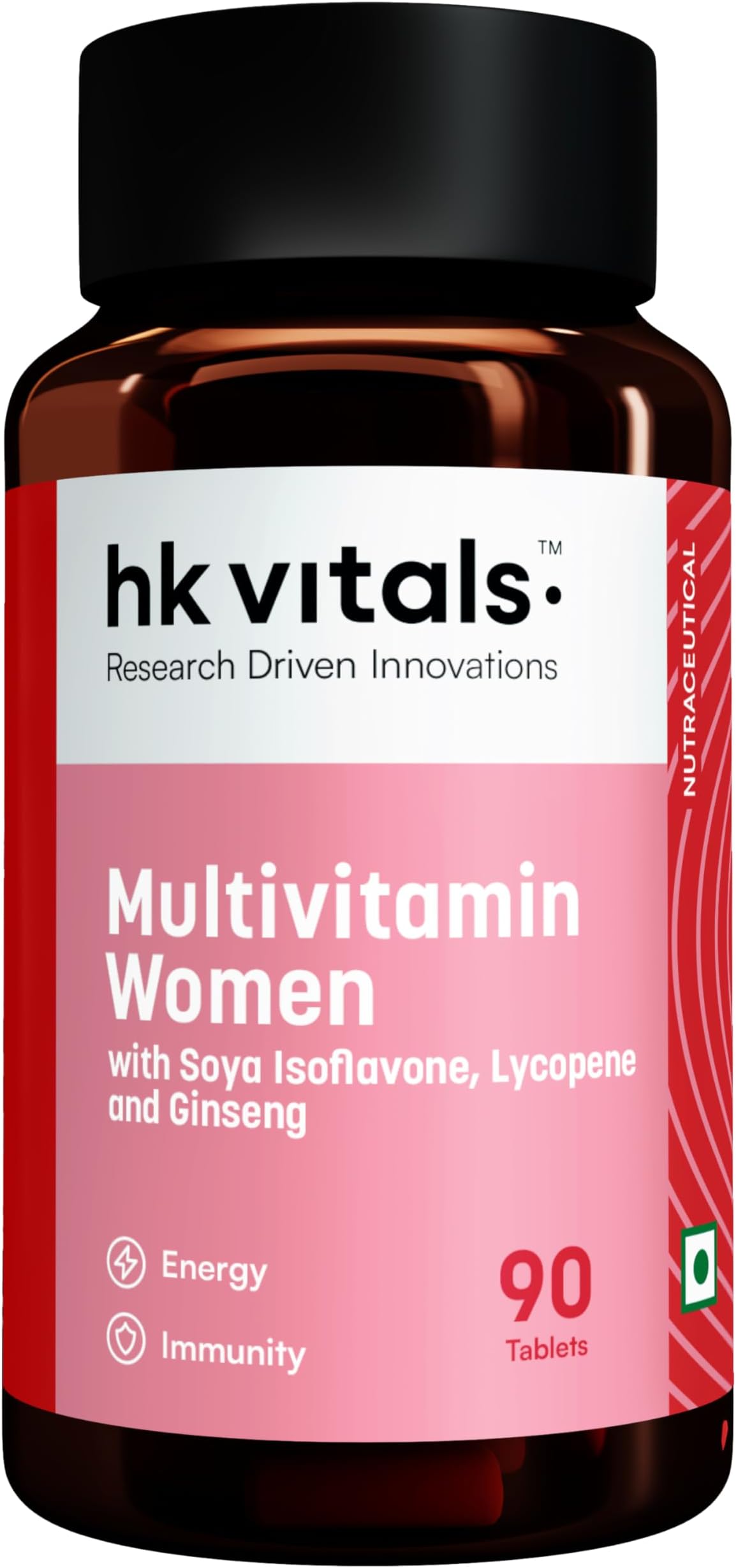 hk vitals Multivitamin For Women (90 Tablets) | Zinc, Vitamin C, Vitamin D, Multiminerals & Ginseng Extract
