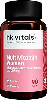 HK Vitals Multivitamin For Women (90 Tablets) Zinc, Vitamin C, Vitamin D, Multiminerals & Ginseng Extract