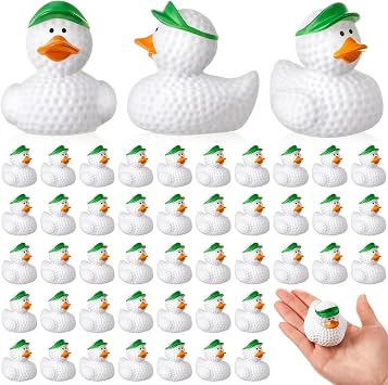 Deekin Rubber Ducks 2 Inch Bulk Sport Party Favors for Team Events Decorations Birthday Party Supplies Club Player Gift24 Pcs,Golf