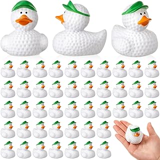 Deekin Rubber Duck 2 Inch Bulk Christmas Party Favors for Sport Team Events Game Day Decorations Birthday Party Decorations Club Player Gift(24 Pcs,Golf)