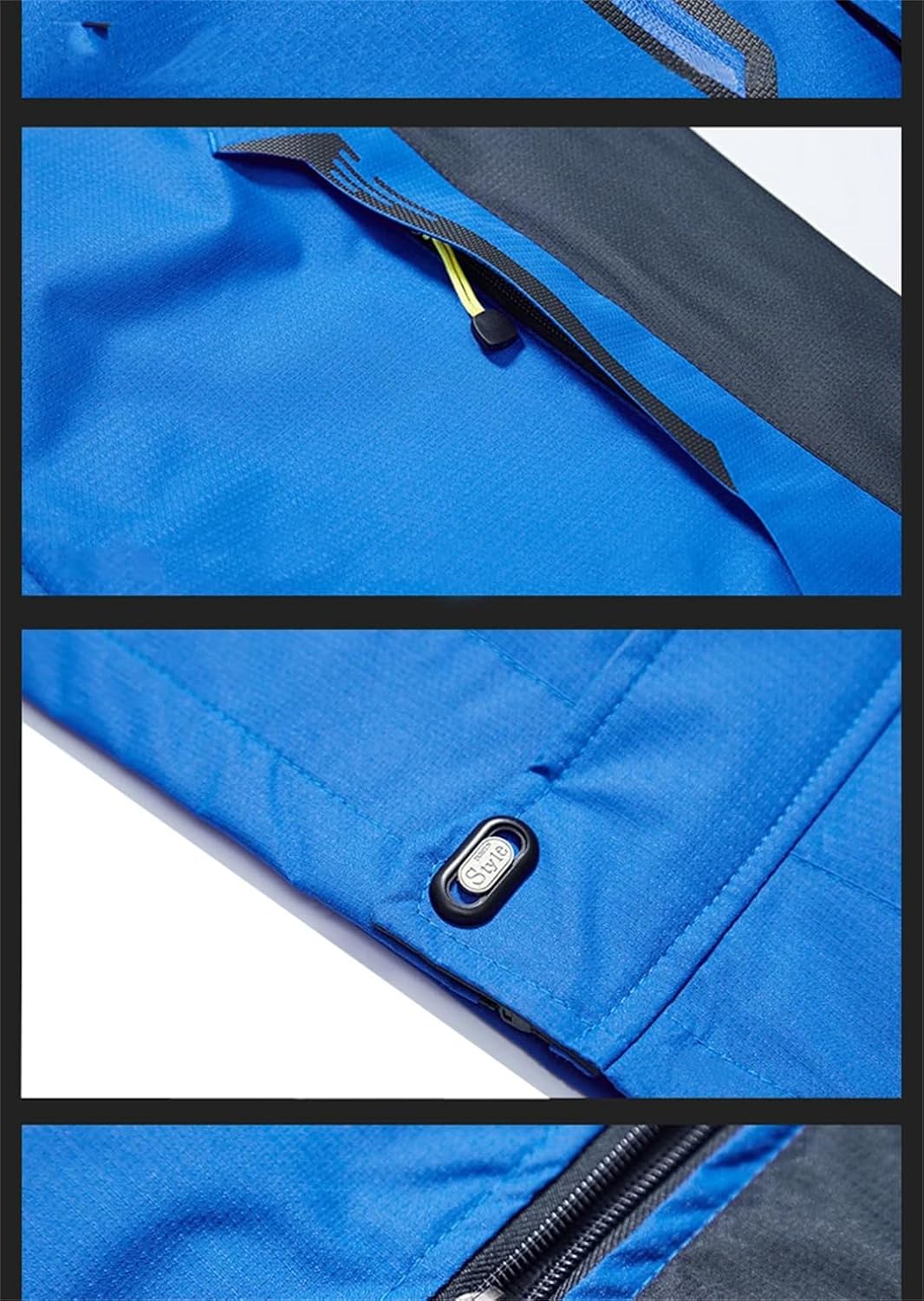 Men Outdoor Sports Hiking Coats Camping Hooded Windproof Water Resistant Rain Fishing Traveling Jacket