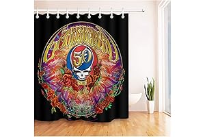 Vibrant Grateful Dead Shower Curtain: Art Style Masterpiece