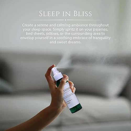 Miniatura 3 de Spray de lavanda para dormir, almohadas, ropa de cama y pijamas, aroma natural calmante de lavanda y vainilla con energía de amatista y reiki. Sueño