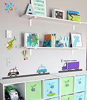 Vista 2 de Transportation Alphabet Peel and Stick Wall Nursery Kids Educational Decals Stickers 80 Decals Total #3004 (Vinyl Peel and Stick)