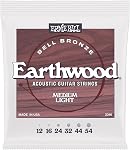 Ernie Ball Light Earthwood Bell Bronze Acoustic Guitar Strings 11-52