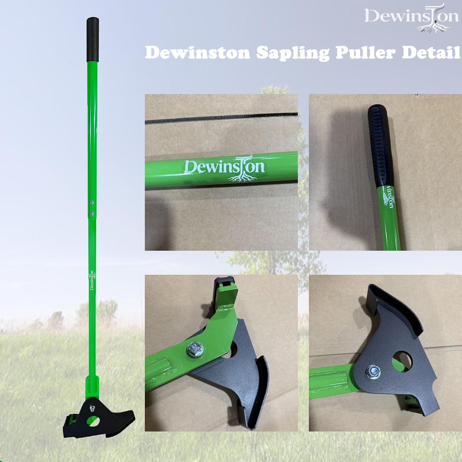 Heavy-Duty Medium Sapling Puller Tool, Uproots ¼ - 1 ⅜ " Woody Stems, High-Leverage Design for Trees, Stump, Shrubs, Vines and Thorns with Extensive Root Systems