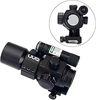 Vista 5 de UUQ 1X30 4 MOA Green Red Dot Sight con láser verde, montaje en voladizo Picatinny PEPR