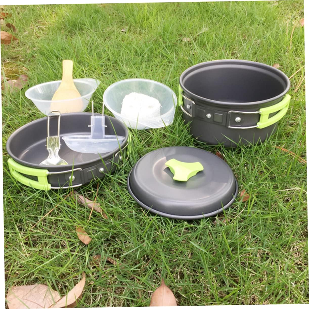 balacoo Outdoor Cookware Camping Accessories Camp Cookware Portable Pot Folding Tableware Outdoor Cooker Alloy