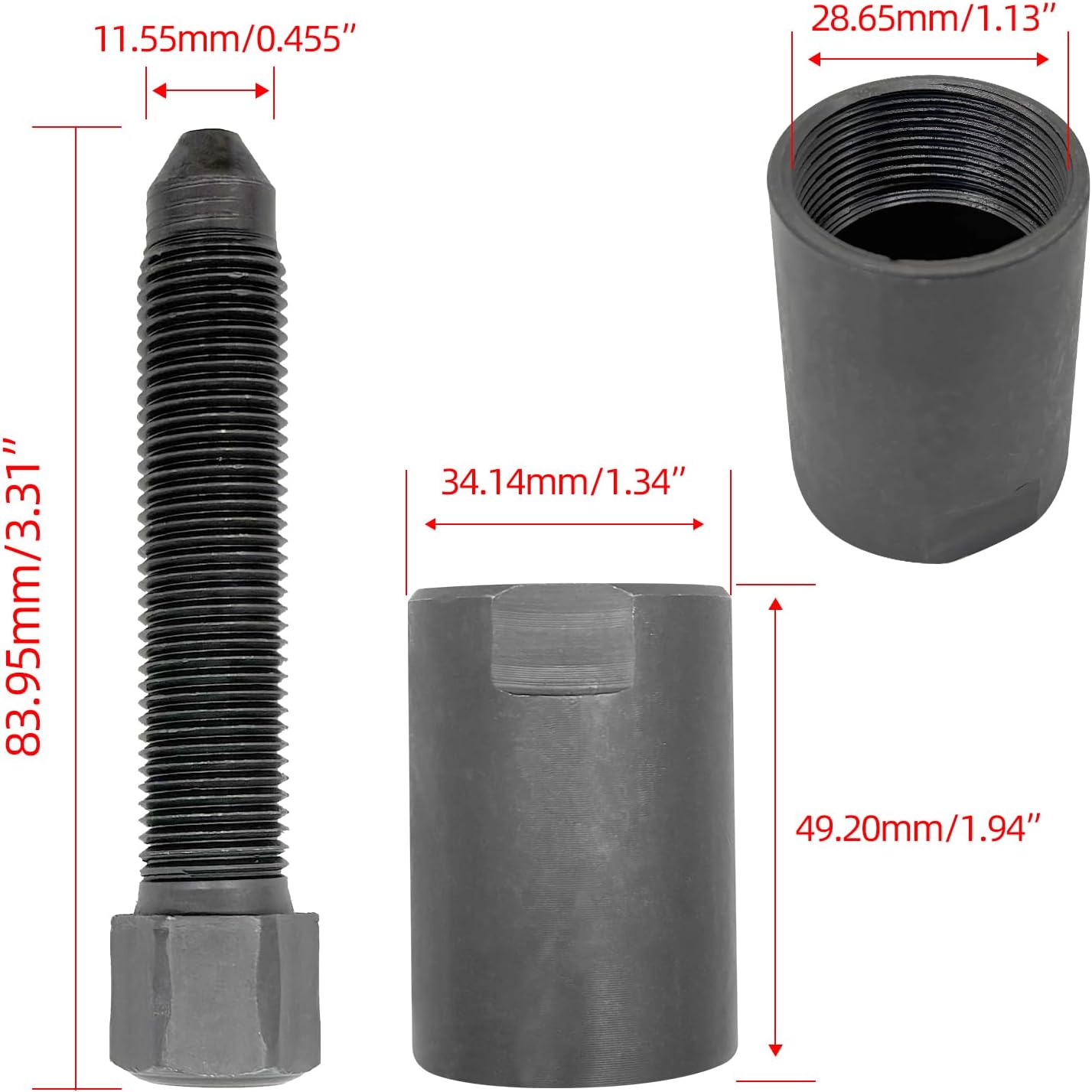 30mm Magneto Flywheel Puller Replacement for KLF300 LT-F230 1986-1987 LT-F250 LT160 2003-2004 LT230E TM250 1972-1975 TS250 1970-1981 ATV Motorcycle