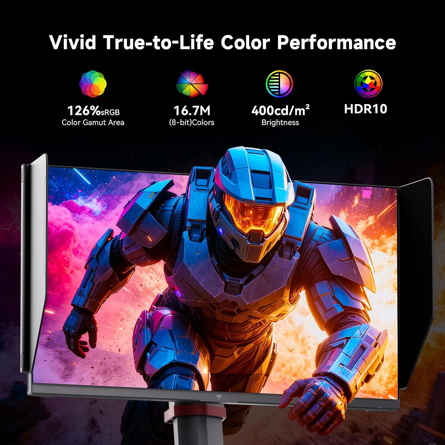 KTC 25M2 Pro 400Hz Gaming Monitor, 24.5" FHD Monitor with Shielding Hood