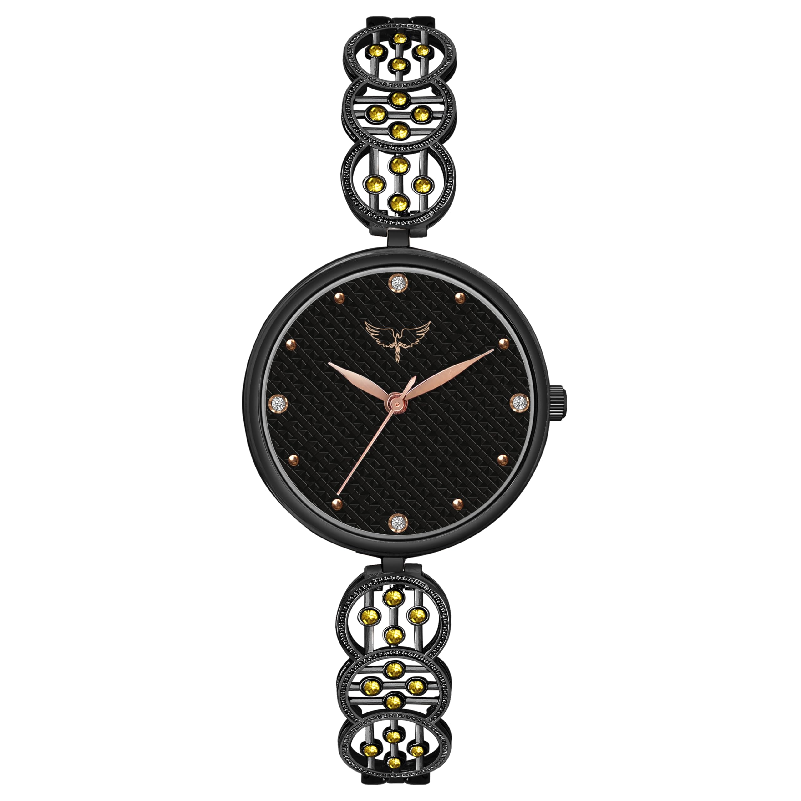 Starlet Quartz Analog Dial Metal Strap Watch for Girls-Women's-image-14