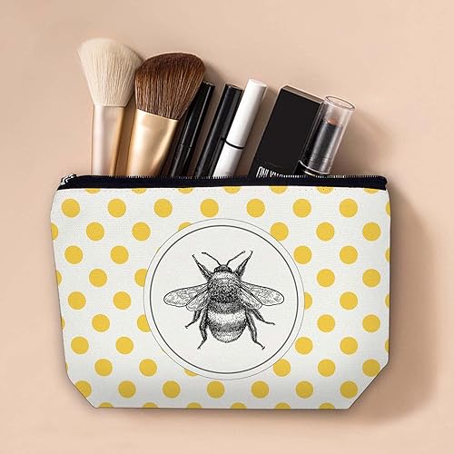 Miniatura 2 de Bolsa de maquillaje de viaje para cosméticos bolsa de maquillaje impermeable con cremallera bolsa de cosméticos para mujer 7 x 10 pulgadas Imagen de