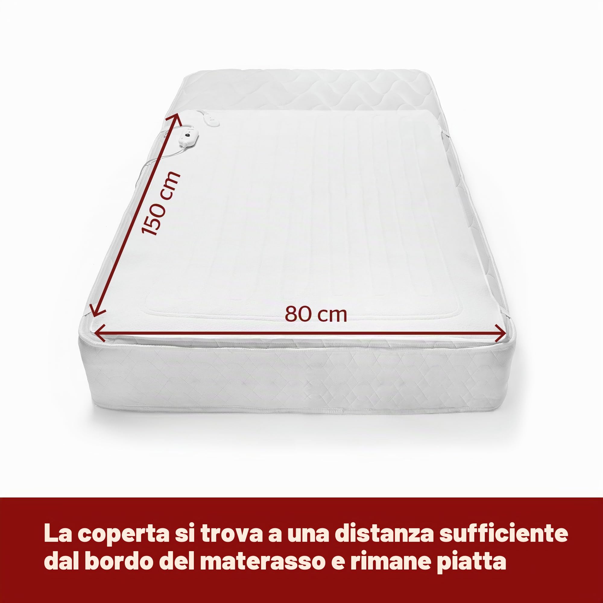 Silentnight Comfort Control - Coperta elettrica, 80 x 150 cm