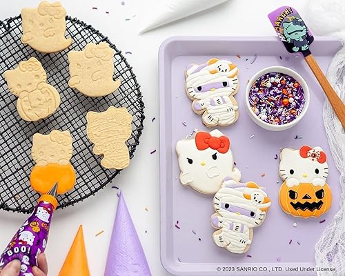 Miniatura 5 de Sanrio Hello Kitty - Juego de sellos y glaseado para galletas de Halloween (50 piezas)