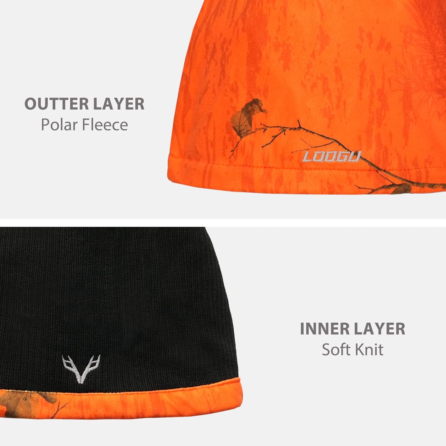 LOOGU Beanie for Women Men Camo Warm Winter Hats Unisex Fleece Lined Knit Skull Cap - Image 4