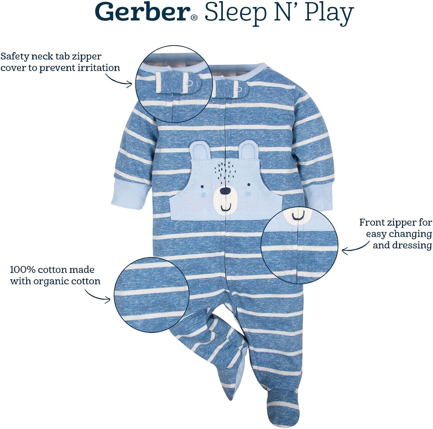 Miniatura 6 de Gerber Baby Girls 2-Pack Sleep N Play