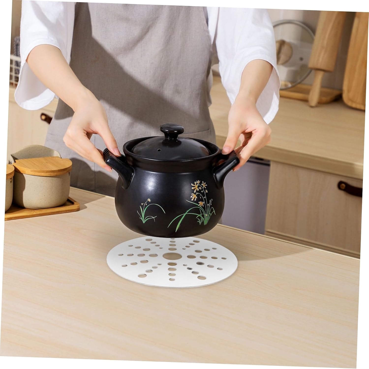 1piece Thermal Conductive Plate Heat Diffuser Induction Stove Heat Spreader Simmer Plate for Gas Stove Induction Cooktop Converter