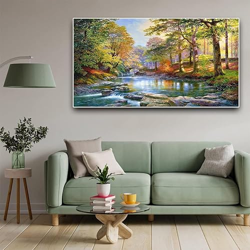 Miniatura 3 de Paquete de 2 Kits de Pintura de Diamantes, Kits Grandes de Pintura de Diamantes 5D DIY Paisaje para Adultos, DIY Arte y Manualidades con Diamantes