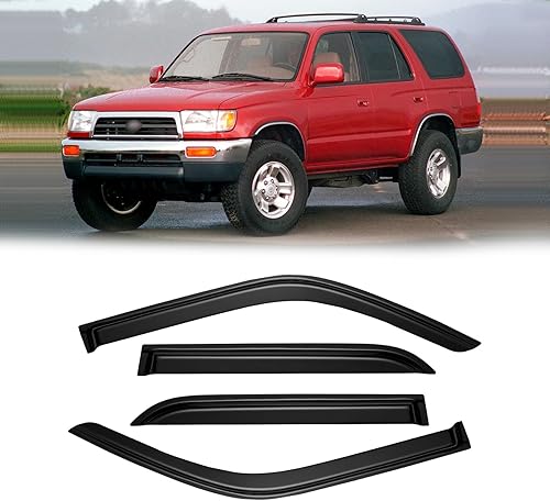 Miniatura 194 de Viseras de ventana para Toyota Camry 2007-2011, protectores de lluvia, deflector de ventilación, sombra humo oscuro 07 2008 2009 2010 11, con cinta