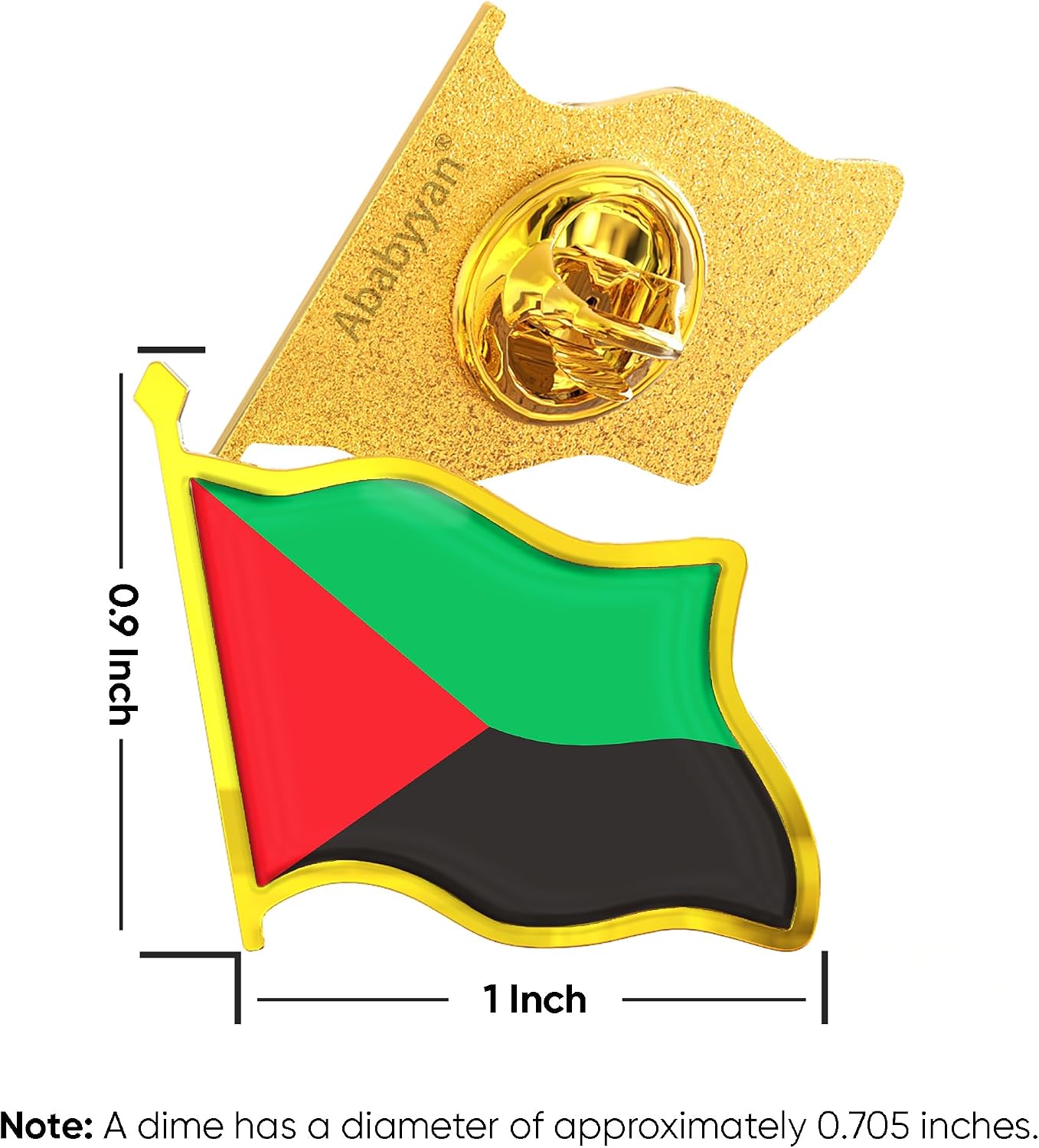 Martinique Flag Lapel Pin - Enamel Metal National Badge | World Travel Souvenir Gifts for Men & Women | Country Flag Patriotic Brooch Bulk Pack of Pins for Hat, Tie, Clothes, Backpack (1pc) image 2