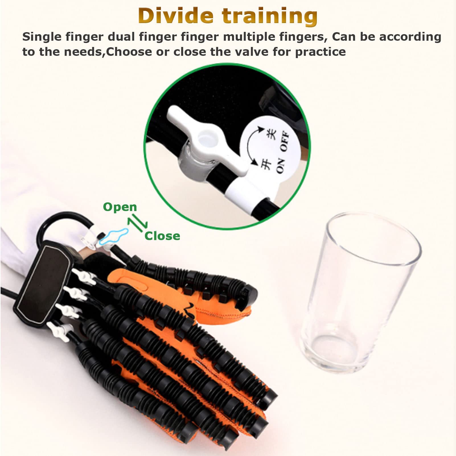 Guantes de rehabilitación de Accidentes cerebrovasculares, Dispositivo robótico de recuperación de Dedos, Guantes robóticos para Pacientes con espasticidad de Manos, Equipo de recu