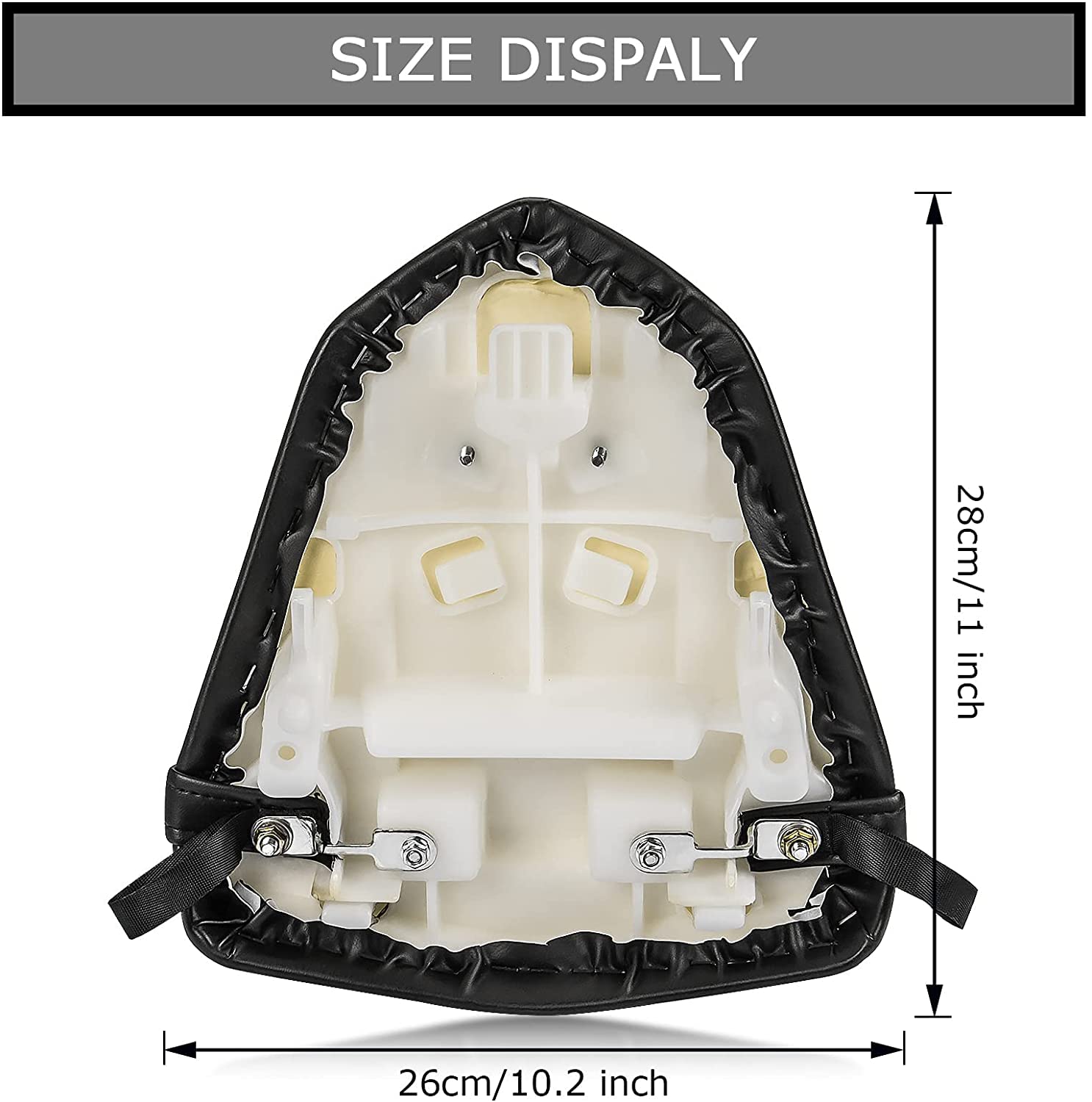 Motorcycle Pillion Rear Passenger Seat Pad Leather Pillion