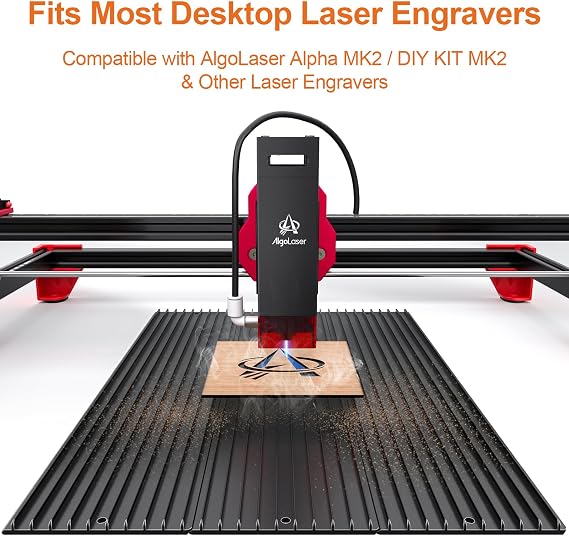 AlgoLaser アルミハニカムレーザーベッド 400x100mm、1パックパネル