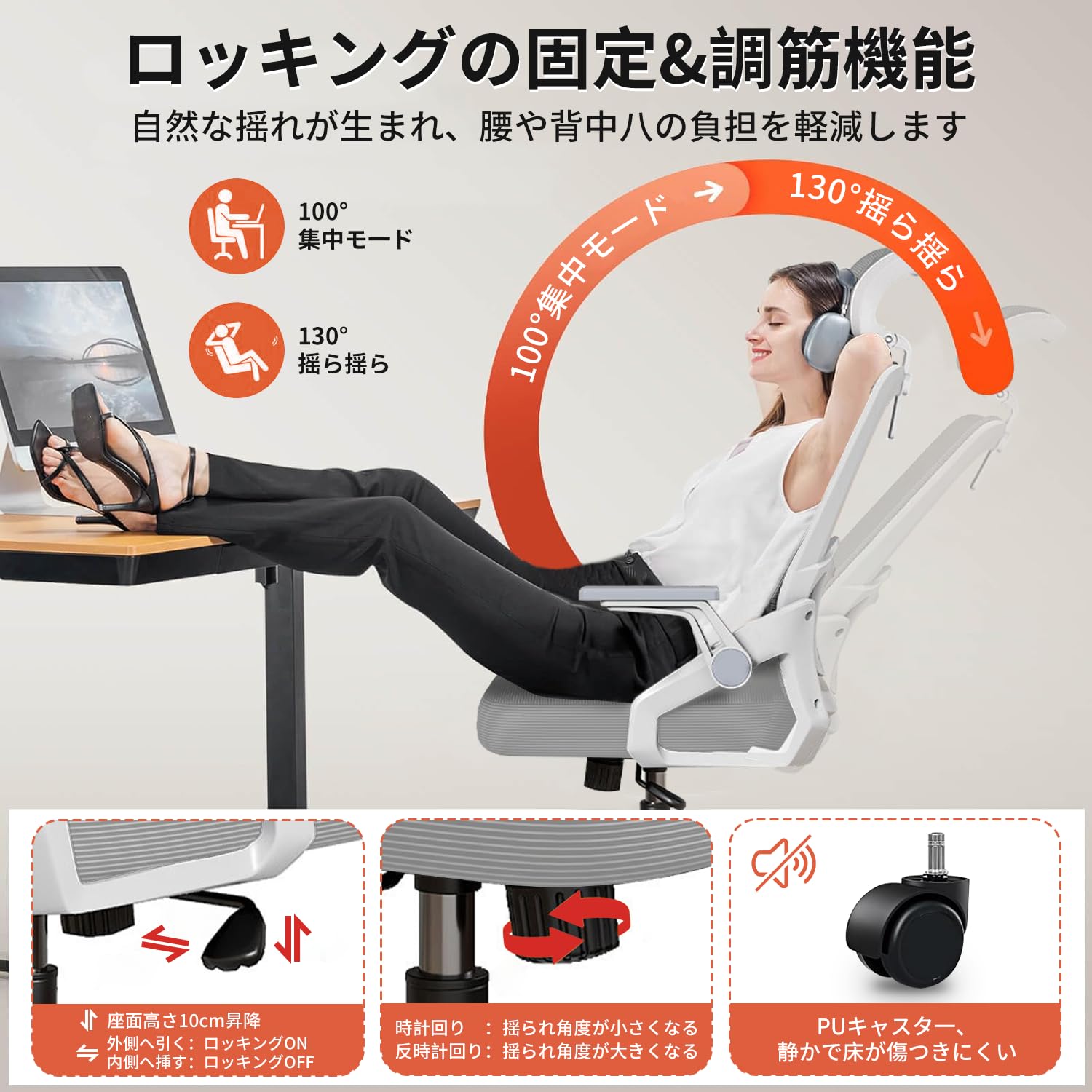 Amazon.co.jp: Sezlife オフィスチェア デスクチェア 人間工学